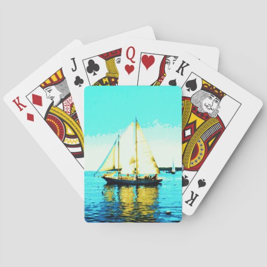 スクーナー遊ー船のカード トランプ (裏面)