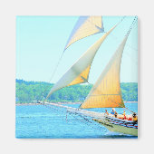 スクーナー飛んでいる船 マグネット (正面)