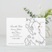 スクーナー〔占星術の〕十二宮図ベリンガムベイWAマップ結婚ズ セーブザデート (スタンド正面)