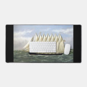 スクーナーThomas W Lawson 1900年代 デスクマット (キーボード&マウス)