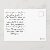 スクーナーThomas W Lawson 1900年代 ポストカード (裏面)