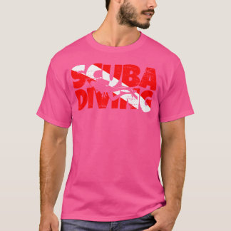 スクーバダイバー ダウンフラグ スキューバダイビング Tシャツ
