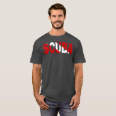 スクーバダイビング旗 Tシャツ (正面フル)