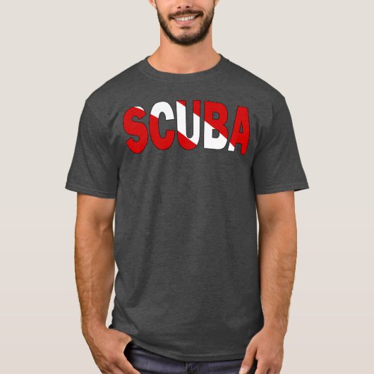 スクーバダイビング旗 Tシャツ (正面)
