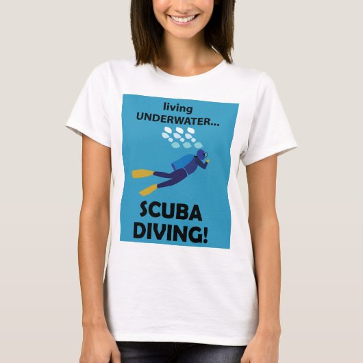 スクーバダイビング 水中生活 スキューバダイビング Tシャツ (正面)