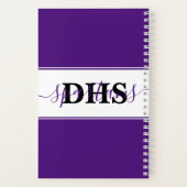 スクーパーソナライズされたル・カラーブロック・ノート ノートブック (裏面)