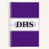 スクーパーソナライズされたル・カラーブロック・ノート ノートブック (正面)