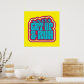 スクービーと集団「Get Up & 走 Graphic」グラフィック ポスター (キッチン)