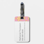 スクービーの鼻の蝶 ラゲッジタグ (裏面縦)