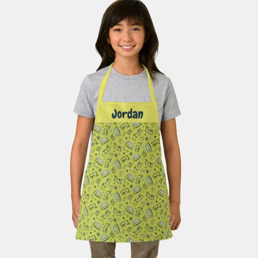 スクービースナックのガロ市松模様にーパターン エプロン (インサイチュ)