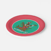 スクービードゥーがデッキアウト ペーパープレート (アングル)