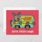 スクービードゥーと休日のミステリーマシンでシャギー シーズンポストカード (正面/裏面)