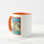 スクービードゥーと毛むくじゃらの「マンチ走ー!」 マグカップ (正面左)