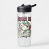 スクービードゥーと集団メドリングキッズパンクバンド ウォーターボトル (左面)