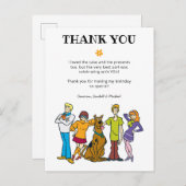スクービードゥーと集団誕生日ありがとう ポストカード (正面/裏面)