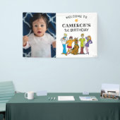 スクービードゥーと集団Groovy誕生日へようこそ 横断幕 (トレードショー)