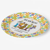 スクービードゥーと集団Groovy誕生日 ペーパープレート (アングル)