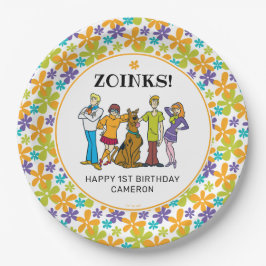 スクービードゥーと集団Groovy誕生日 ペーパープレート
