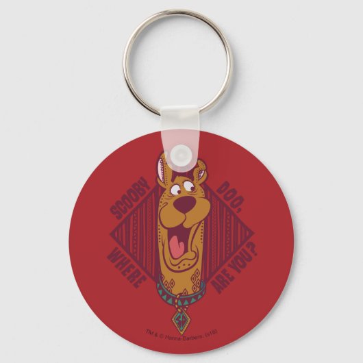 スクービードゥーどこであなたの部族のグラフィック キーホルダー (正面)