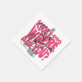 スクービードゥーどこパンクギターリフ スタンダードカクテルナプキン (角)