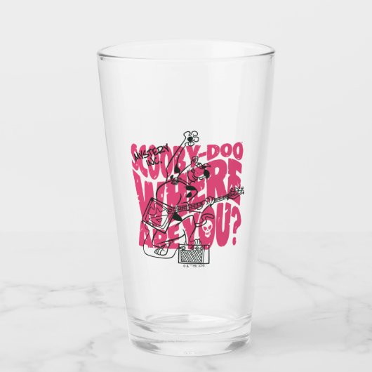 スクービードゥーどこパンクギターリフ タンブラーグラス (正面)