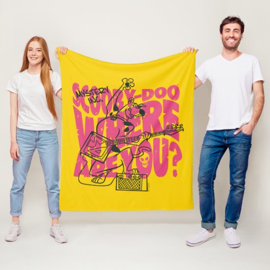 スクービードゥーどこパンクギターリフ フリースブランケット (インサイチュ)