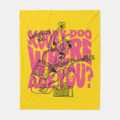 スクービードゥーどこパンクギターリフ フリースブランケット (正面)