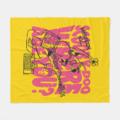 スクービードゥーどこパンクギターリフ フリースブランケット (正面(横))