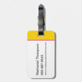 スクービードゥーどこパンクギターリフ ラゲッジタグ (裏面縦)