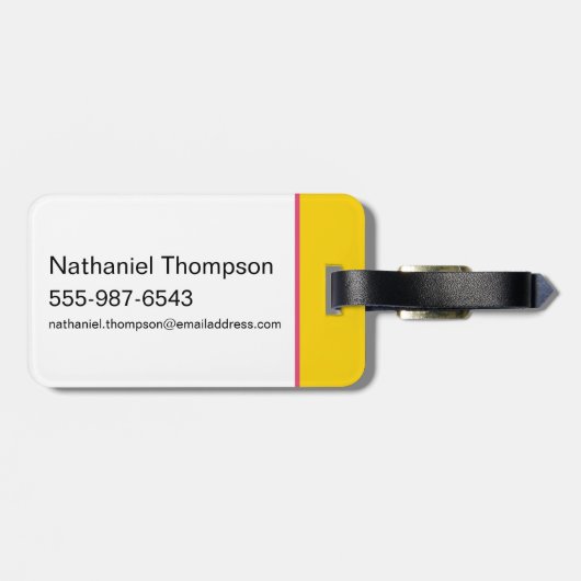 スクービードゥーどこパンクギターリフ ラゲッジタグ (裏面横)