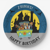 スクービードゥーのハロウィンお誕生日おめでとう ペーパープレート (正面)