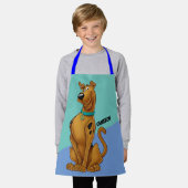 スクービードゥーエアブラシポーズ エプロン (着用した状態)