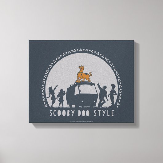 スクービードゥースタイルトバルヴァンシルエット キャンバスプリント (正面)