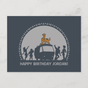 スクービードゥースタイル部族バンシルエット ポストカード