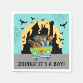 スクービードゥースプクトカキュラハロウィンベビーシャワーナップ スタンダードカクテルナプキン (正面)