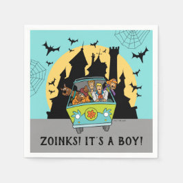 スクービードゥースプクトカキュラハロウィンベビーシャワーナップ スタンダードカクテルナプキン