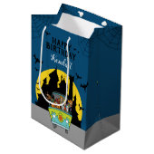 スクービードゥースプクトカキュラハロウィーン誕生日 ミディアムペーパーバッグ (正面アングル)