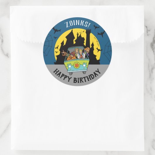 スクービードゥースプクトカキュラハロウィーン誕生日 ラウンドシール (バッグ)