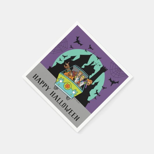 スクービードゥースプックタキュラハローウィンパーティ スタンダードカクテルナプキン (角)