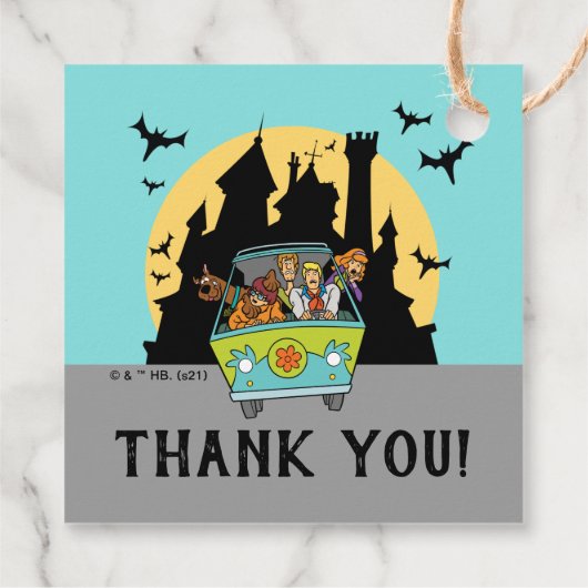 スクービードゥースプークの赤ちゃんシャワーありがとう フェイバータグ (裏面)