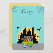 スクービードゥースプークの赤ちゃんシャワーありがとう 招待状 (正面/裏面)