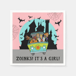 スクービードゥースプーク式ハロウィーンベイビーシャワー スタンダードカクテルナプキン