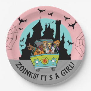スクービードゥースプーク式ハロウィーンベイビーシャワー ペーパープレート