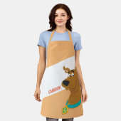 スクービードゥースマイル エプロン (着用した状態)