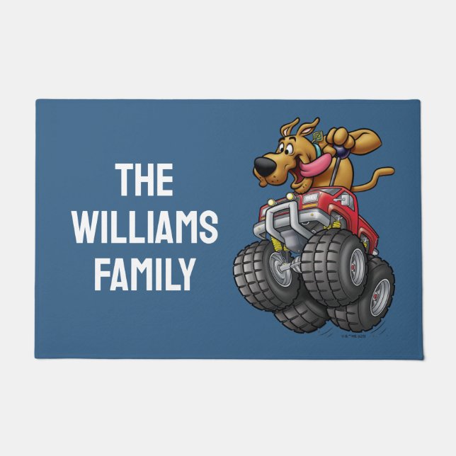 スクービードゥートラック |名前の追加 ドアマット (正面)