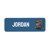 スクービードゥートラック |名前の追加 ラベル (正面)