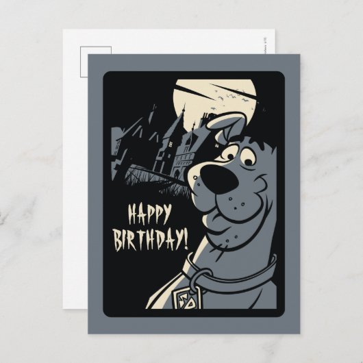 スクービードゥーノワール幽霊のよく出るマンショングラフィック ポストカード (正面/裏面)