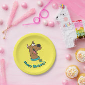 スクービードゥーハッピー顔 ペーパープレート (パーティー)