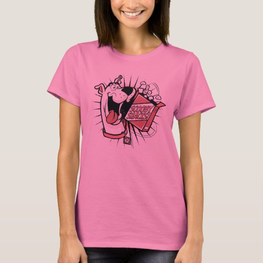 スクービードゥーハーフトーンスクービースナック Tシャツ (正面)