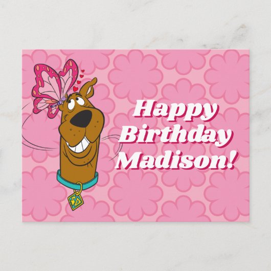 スクービードゥーバタフライキス ポストカード (正面)